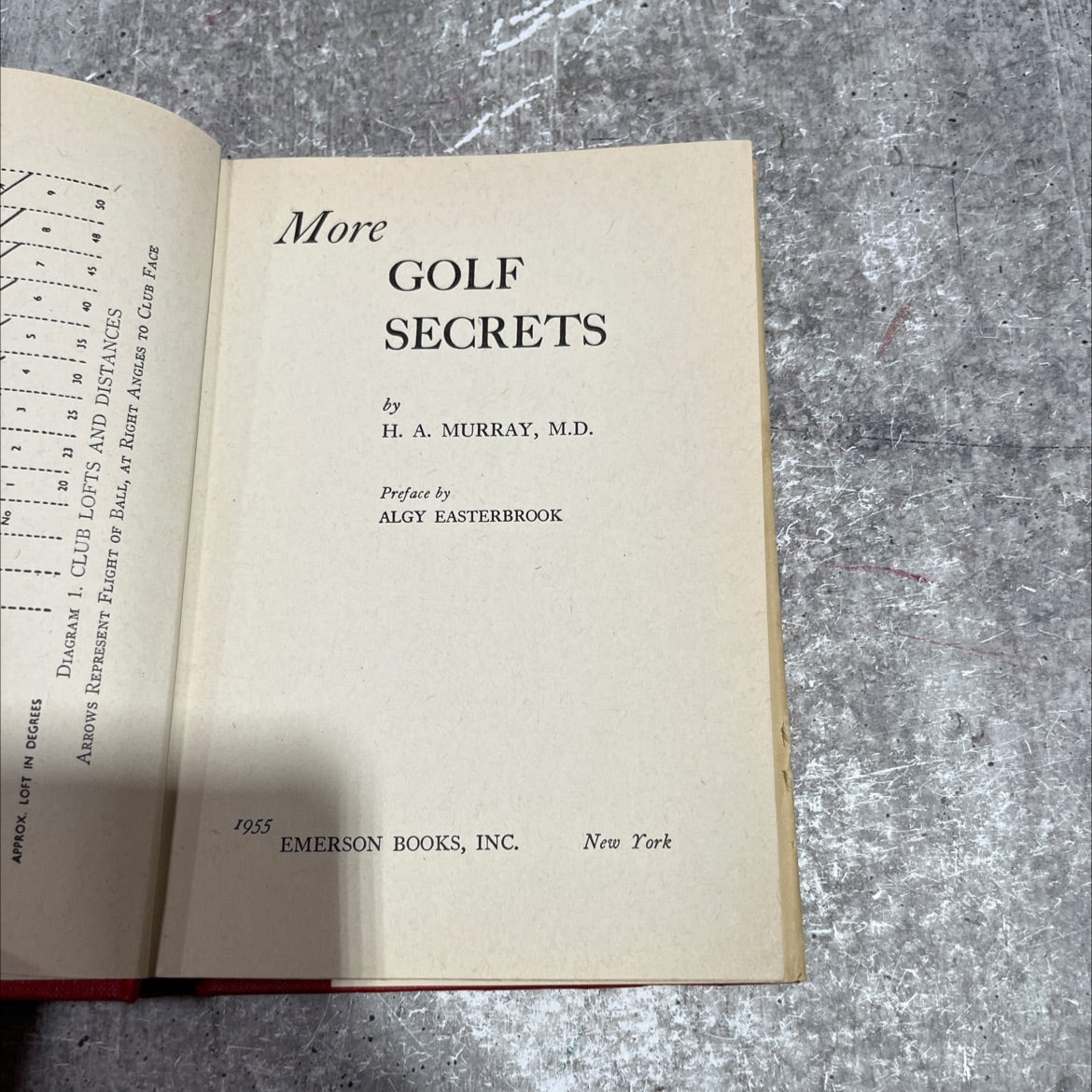 more secrets golf book, by h. a. murray, m.d., 1955 Hardcover image 2