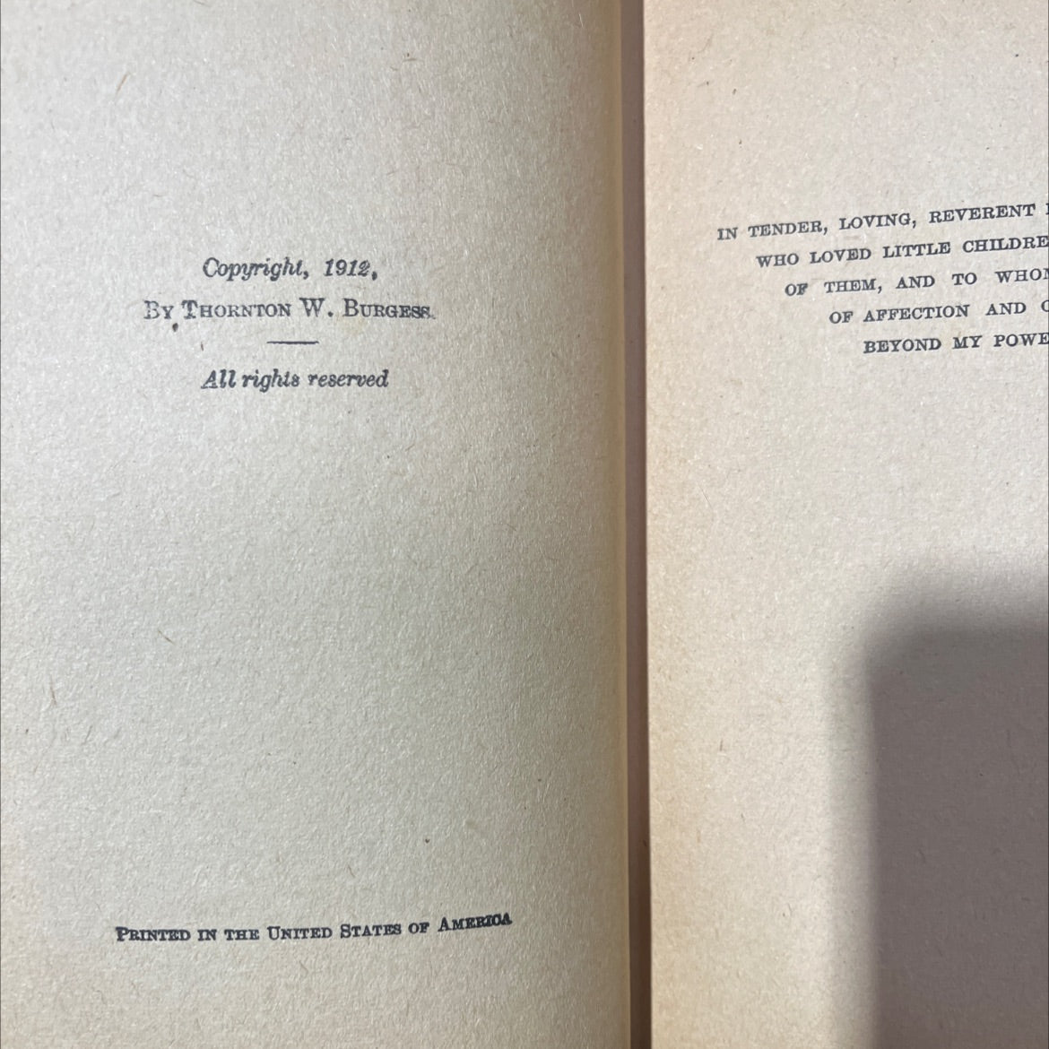 mother west wind's animal friends book, by thornton w. burgess, 1912 Hardcover image 3