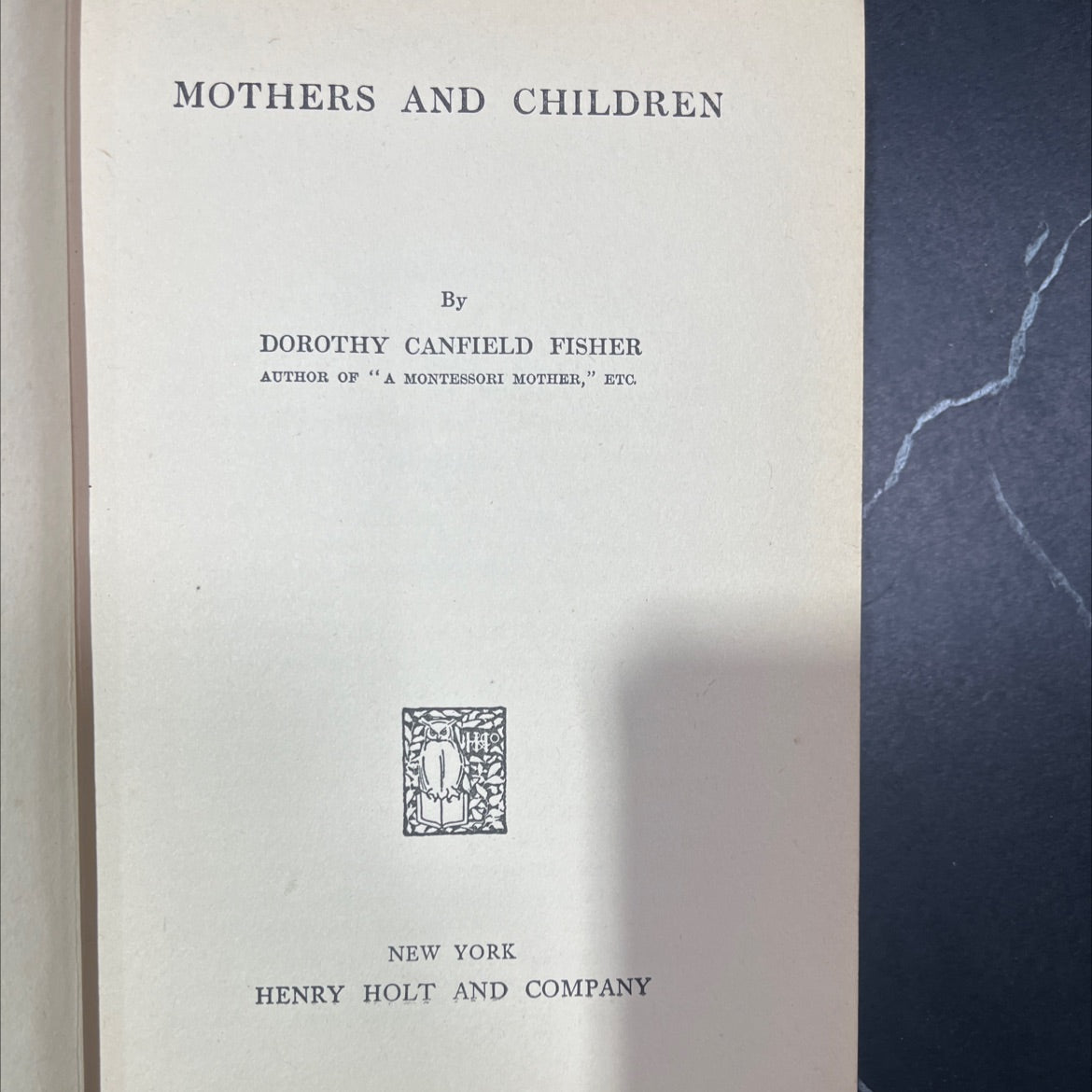 SIGNED mothers and children book, by dorothy canfield fisher, 1914 Hardcover, First Edition, Rare, Antique image 2