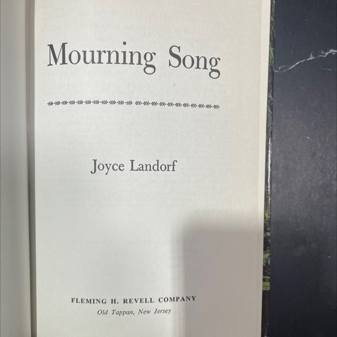 mourning song book, by joyce landorf, 1974 Hardcover image 2