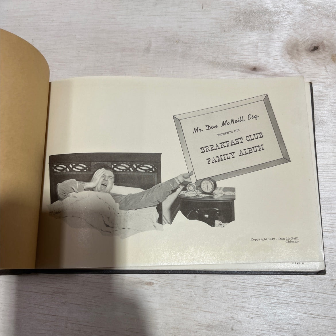 mr. don mcneill, esq. presents his breakfast club family album book, by Don McNeill, 1942 Hardcover image 2