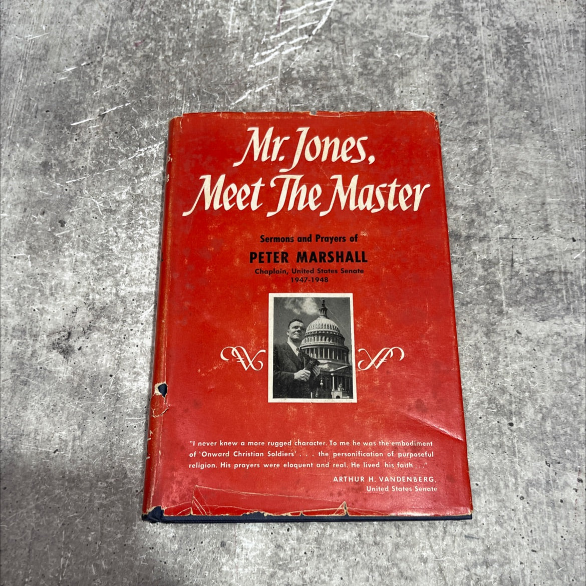 mr. jones meet the master sermons and prayers of peter marshall book, by ester marshall, 1950 Hardcover image 1