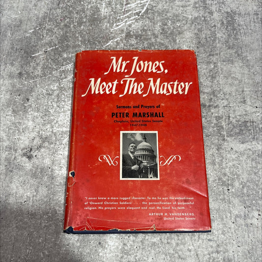 mr. jones meet the master sermons and prayers of peter marshall book, by ester marshall, 1950 Hardcover image 1