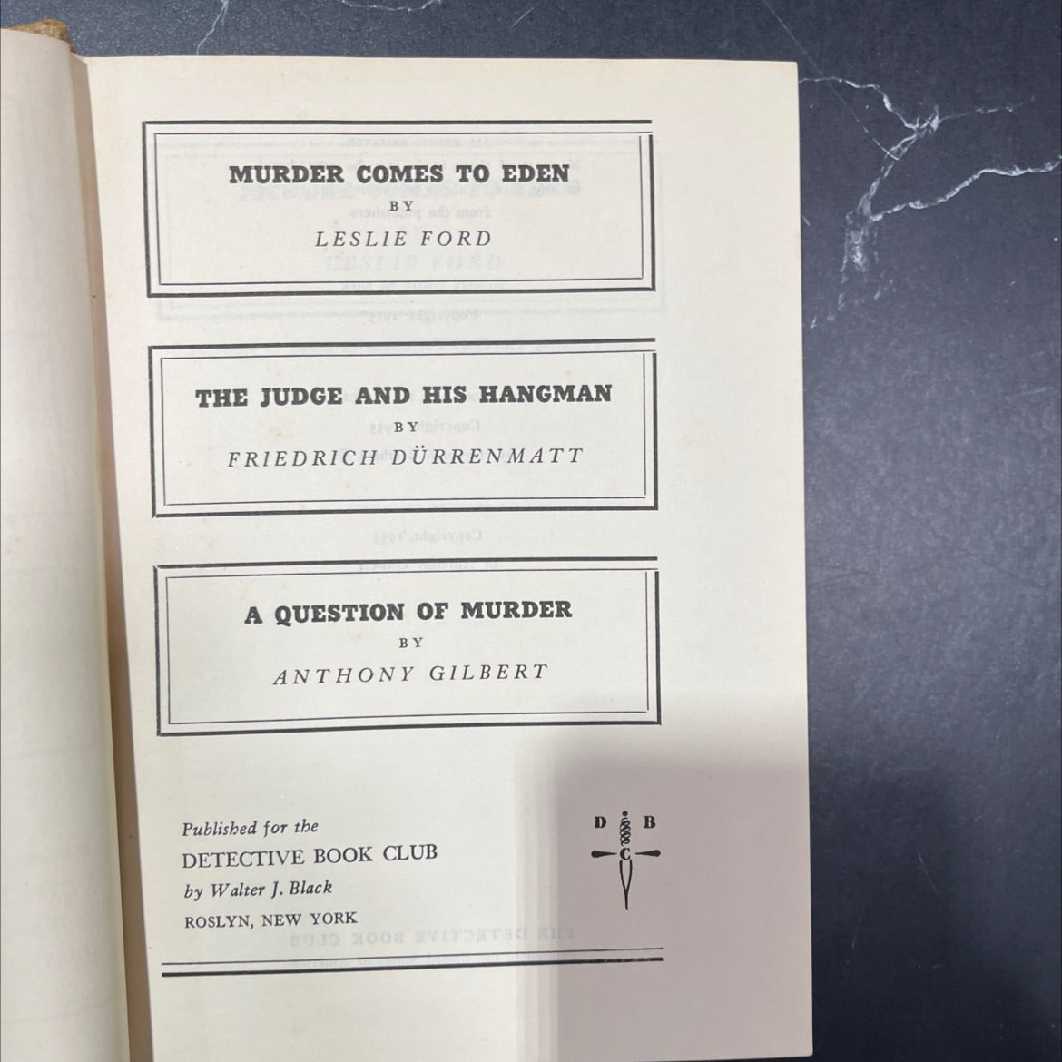 murder comes to eden book, by leslie ford, 1955 Hardcover image 2