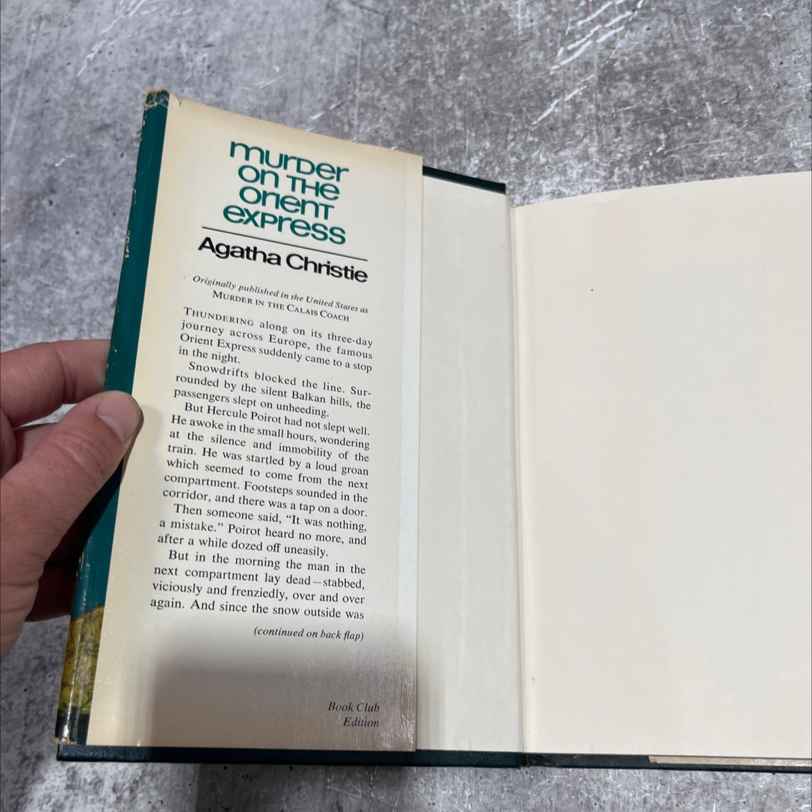 murder on the orient express book, by Agatha Christie, 1960 Hardcover image 4