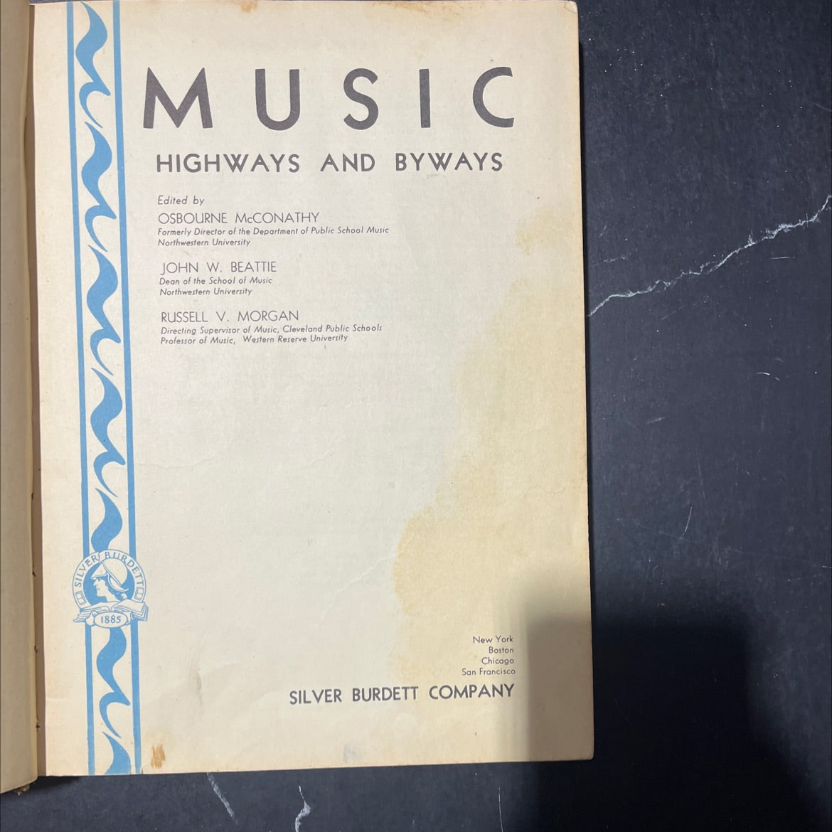 music highways and byways book, by osbourne mccarthy, john w. beattie, russell v. morgan, 1936 Hardcover image 2
