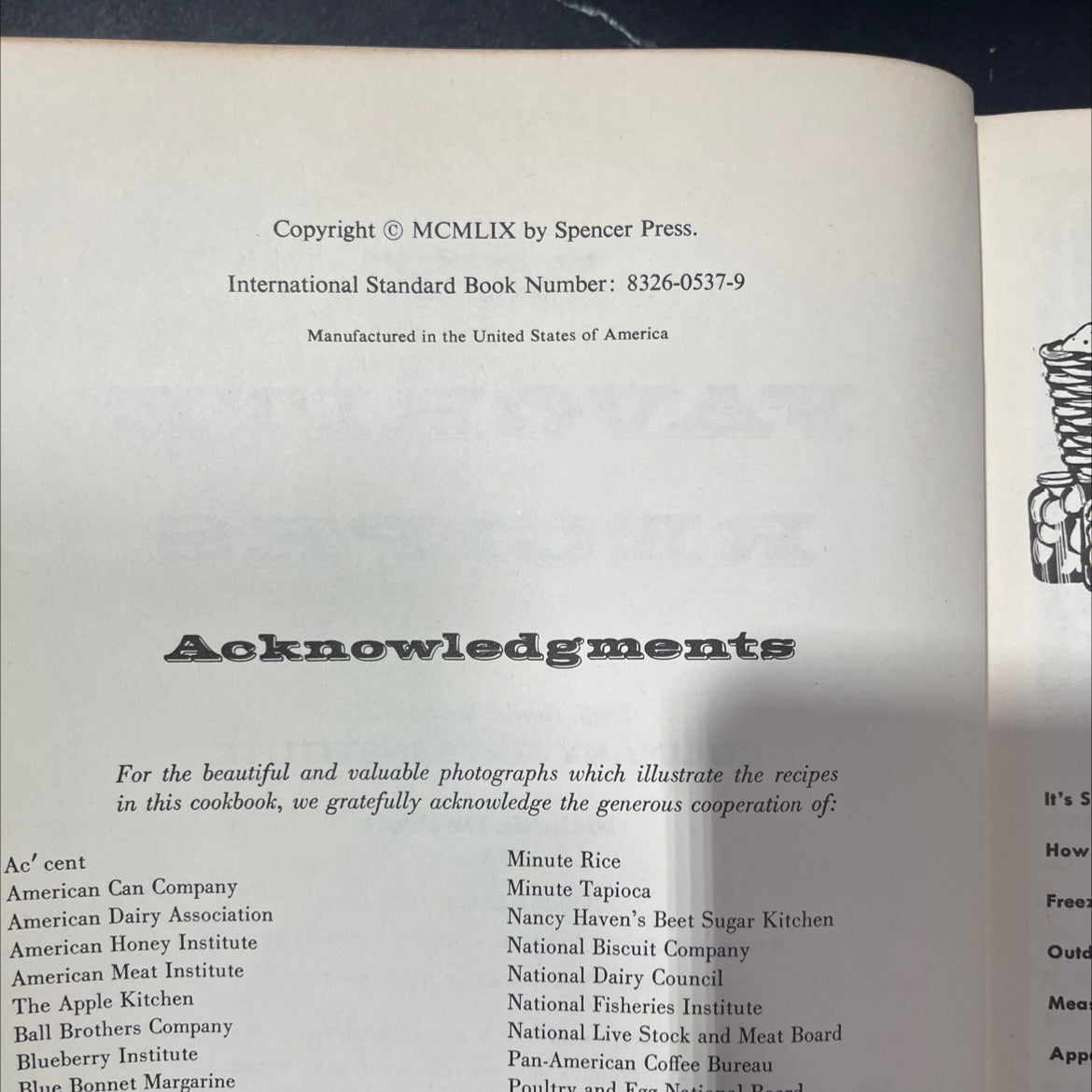 my favorite recipes book, by staff home economists, 1959 Hardcover image 3