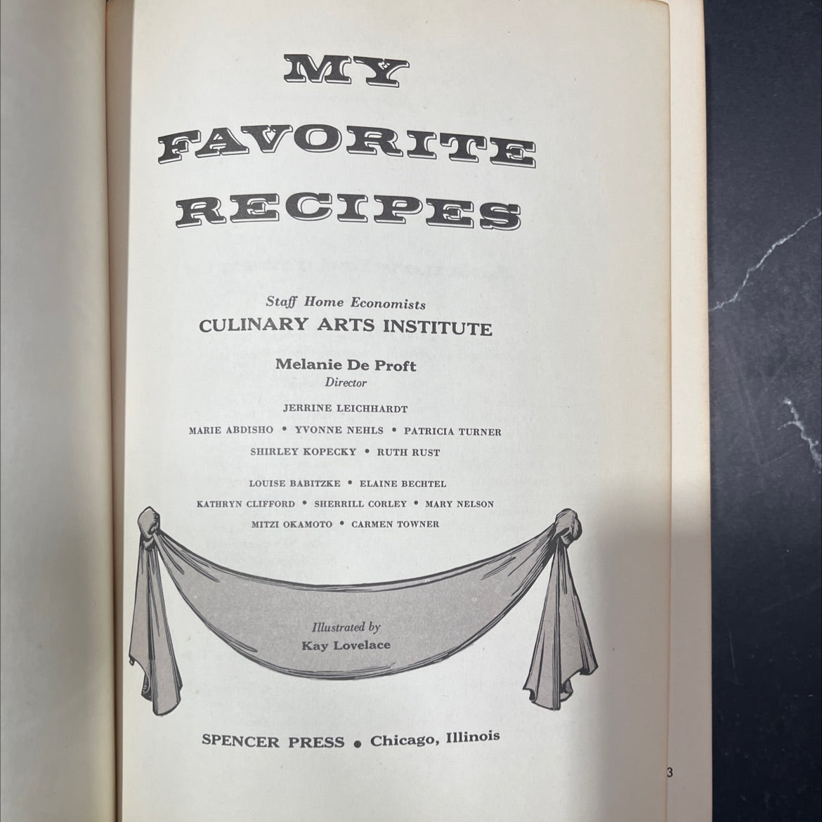 my favorite recipes book, by staff home economists, 1959 Hardcover image 2