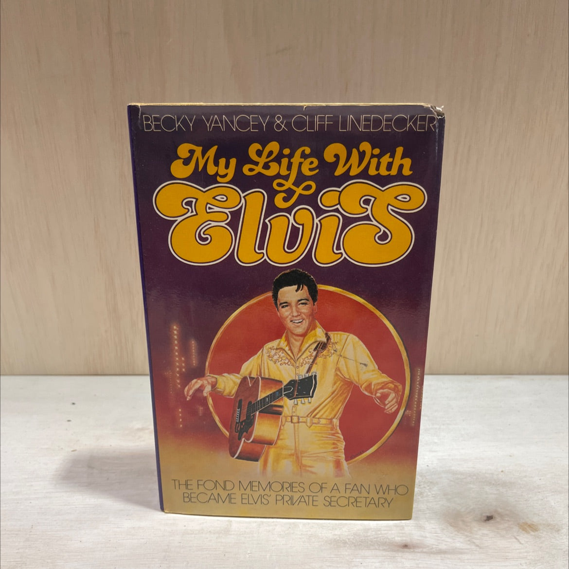 SIGNED my life with elvis book, by becky yancey with cliff linedecker, 1977 Hardcover, First Edition, Vintage image 1