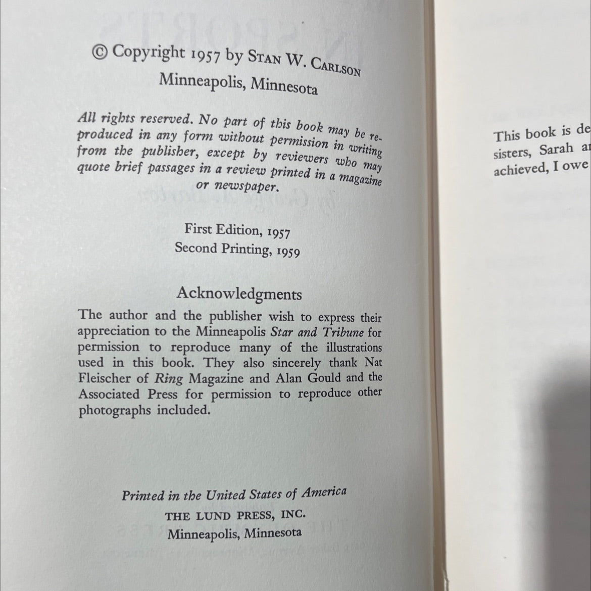my lifetime in sports book, by george a. barton, 1957 Hardcover image 3