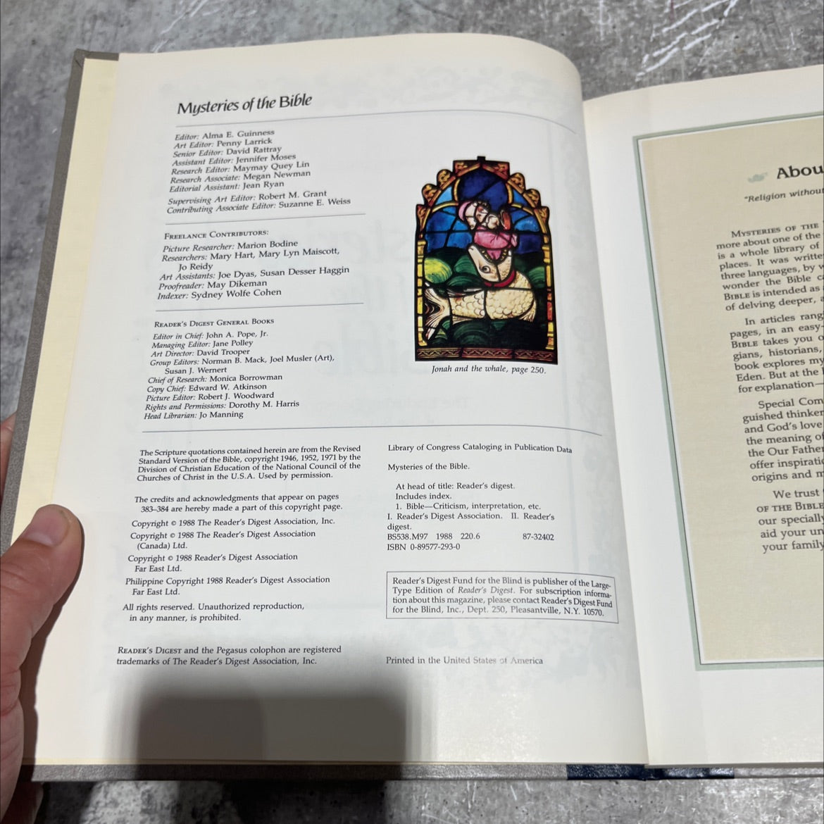 mysteries of the bible book, by alma e. guinness, 1988 Hardcover image 3