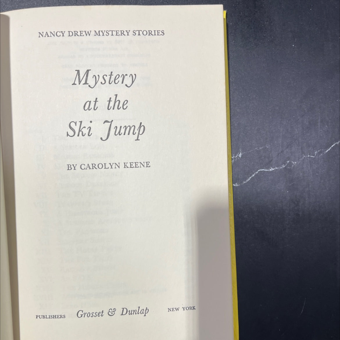 mystery at the ski jump book, by carolyn keene, 1968 Hardcover image 2