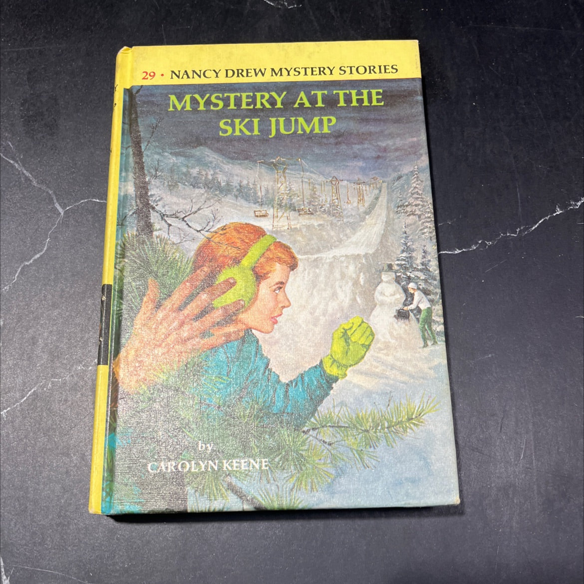 mystery at the ski jump book, by carolyn keene, 1968 Hardcover image 1