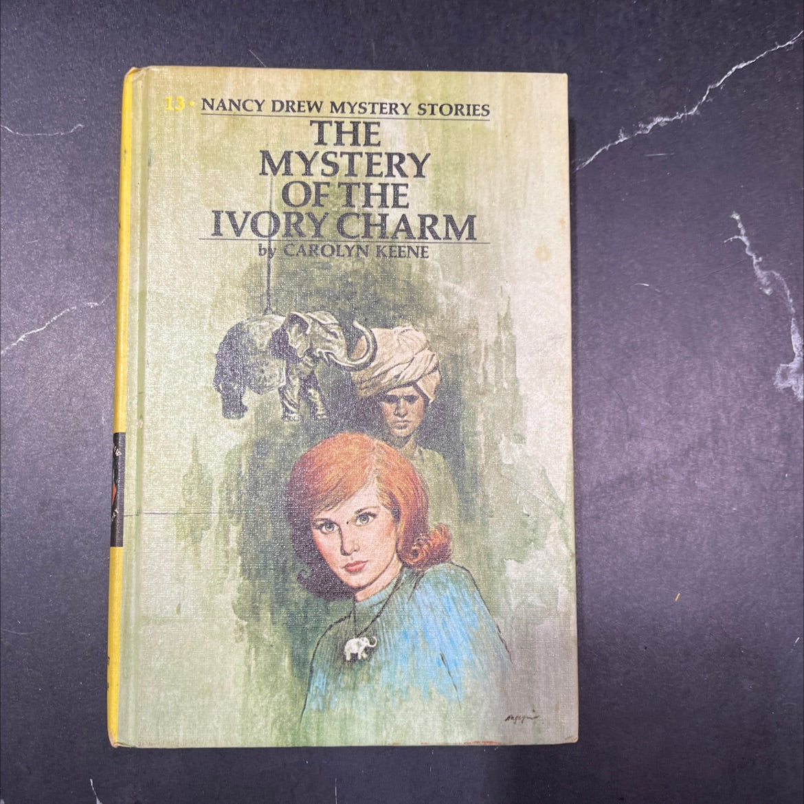 mystery of the ivory charm book, by carolyn keene, 1986 Hardcover image 1