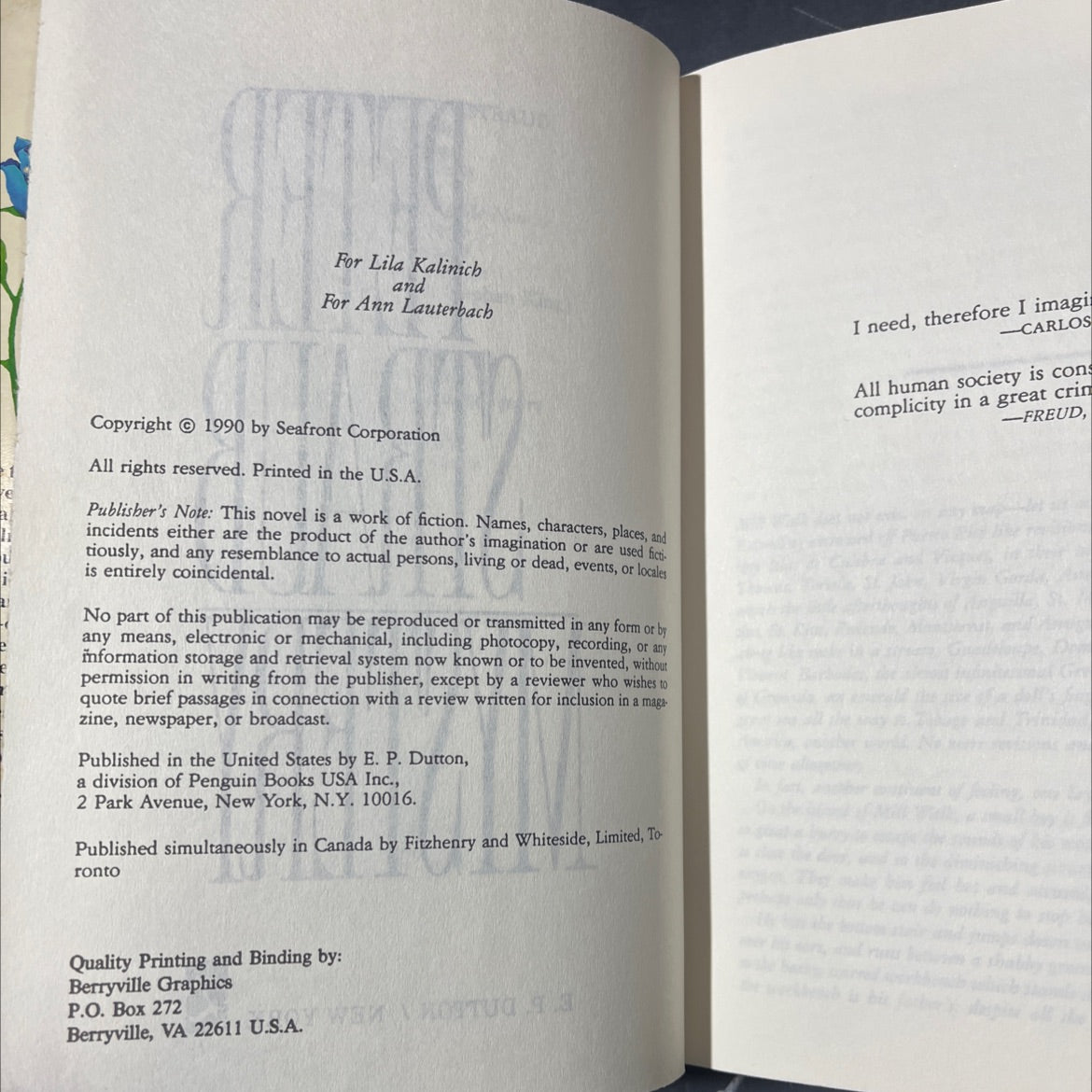 mystery book, by peter straub, 1990 Hardcover image 3