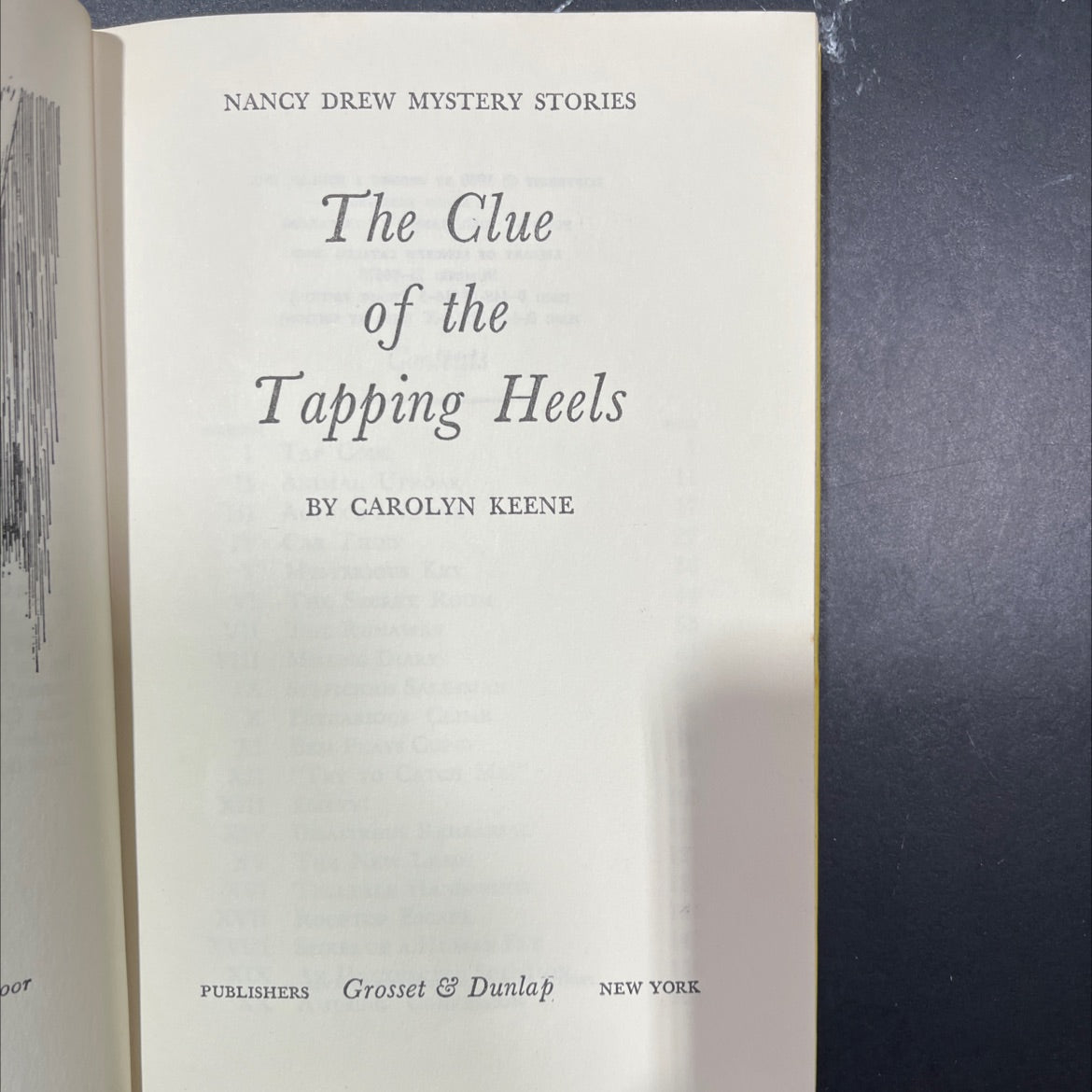 nancy drew mystery stories the clue of the tapping heels book, by carolyn keene, 1969 Hardcover image 2
