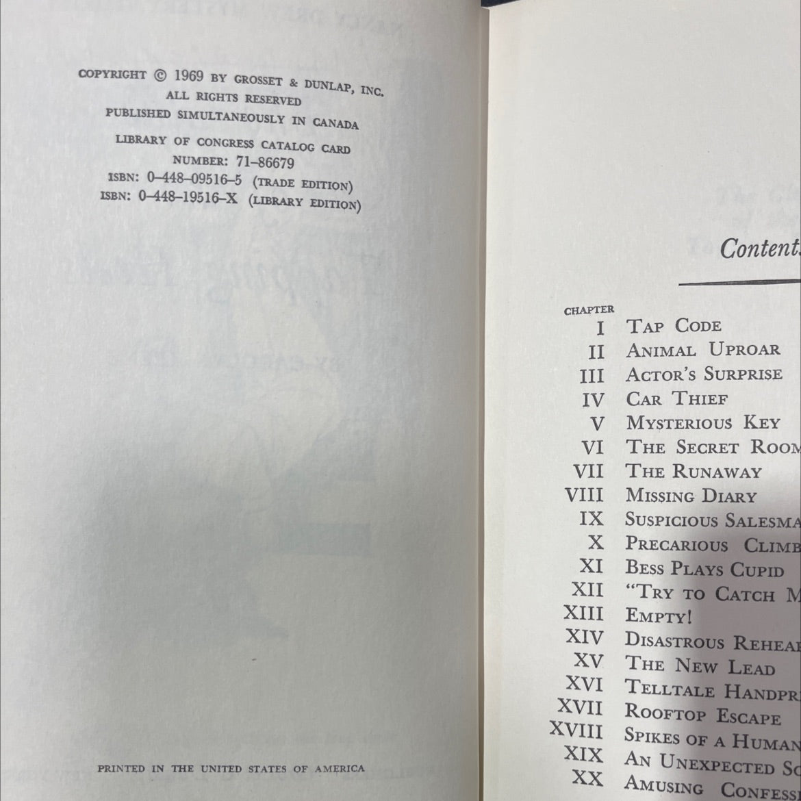 nancy drew mystery stories the clue of the tapping heels book, by carolyn keene, 1969 Hardcover image 3