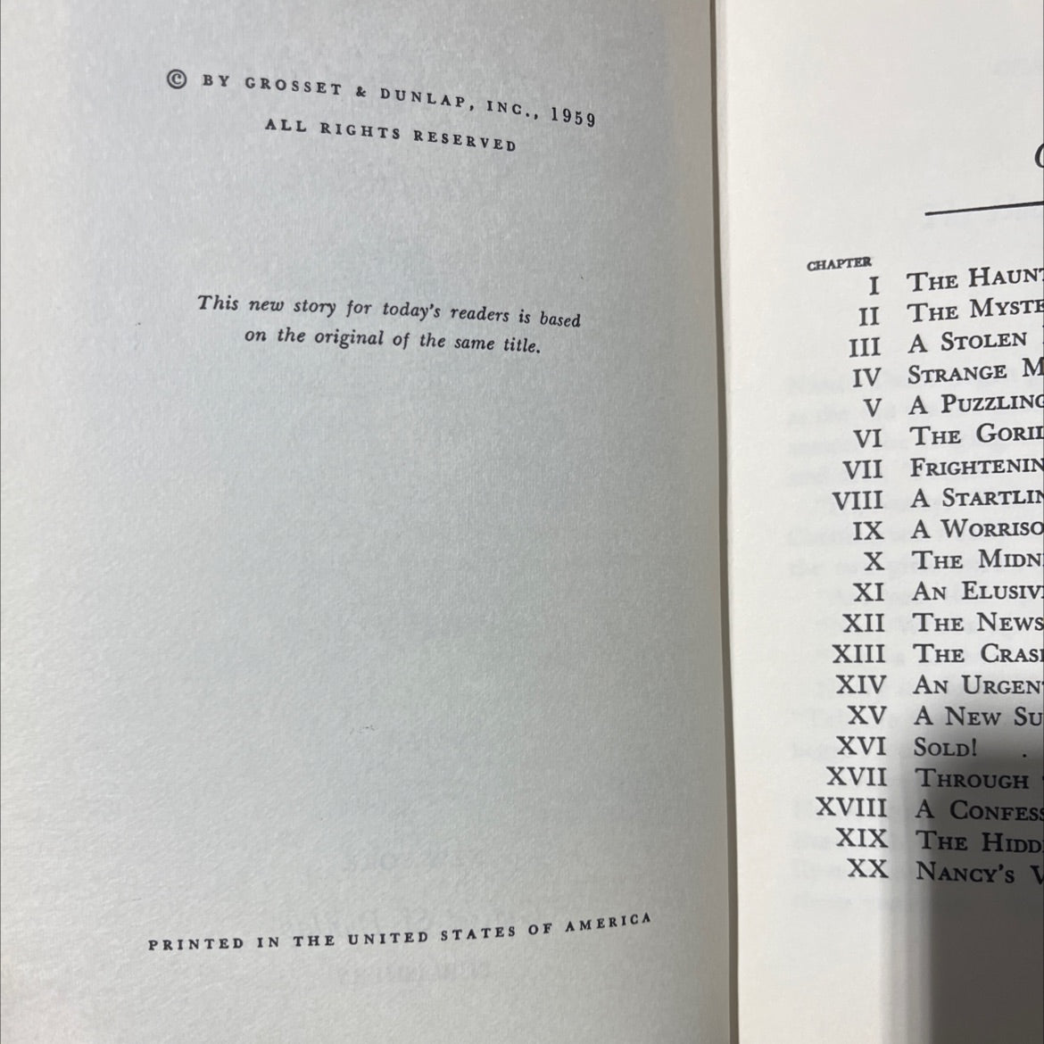nancy drew mystery stories the hidden staircase book, by carolyn keene, 1959 Hardcover image 3