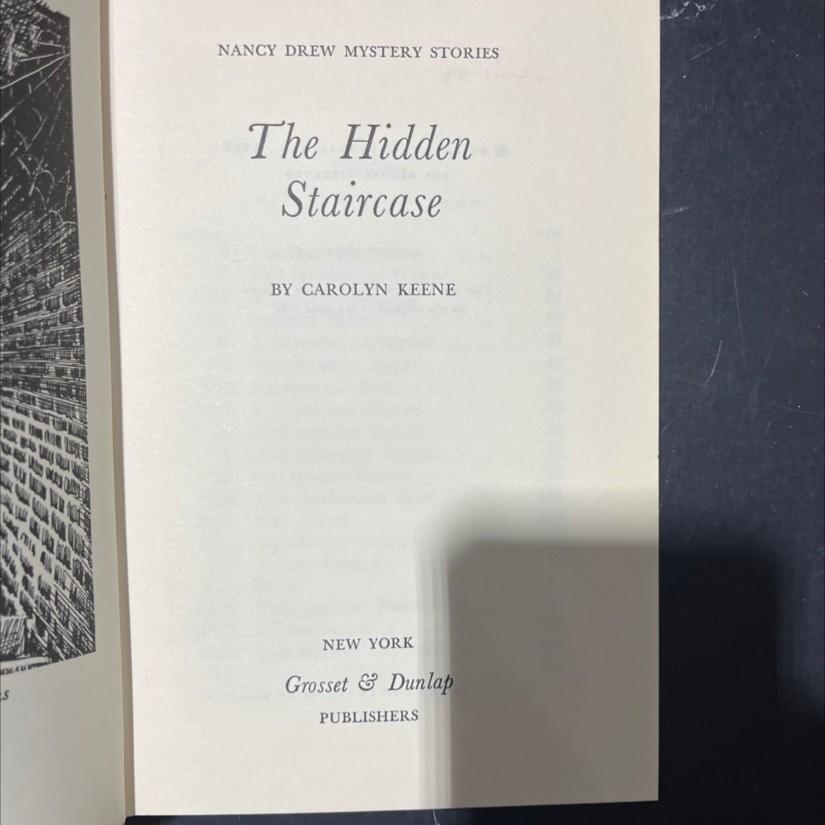 nancy drew mystery stories the hidden staircase book, by carolyn keene, 1959 Hardcover image 2