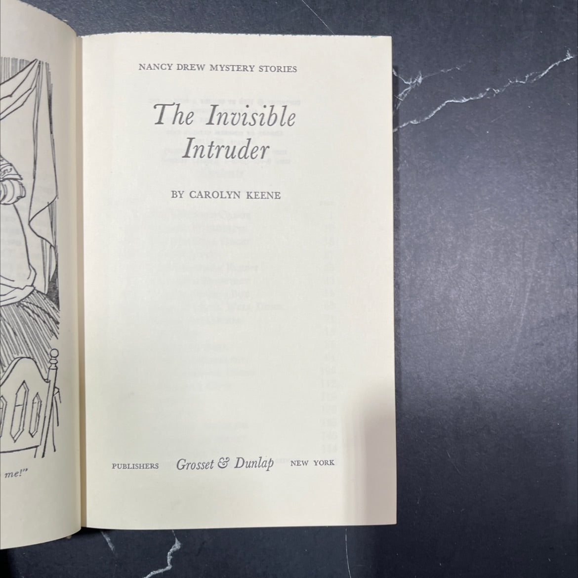nancy drew mystery stories the invisible intruder book, by carolyn keene, 1969 Hardcover image 2
