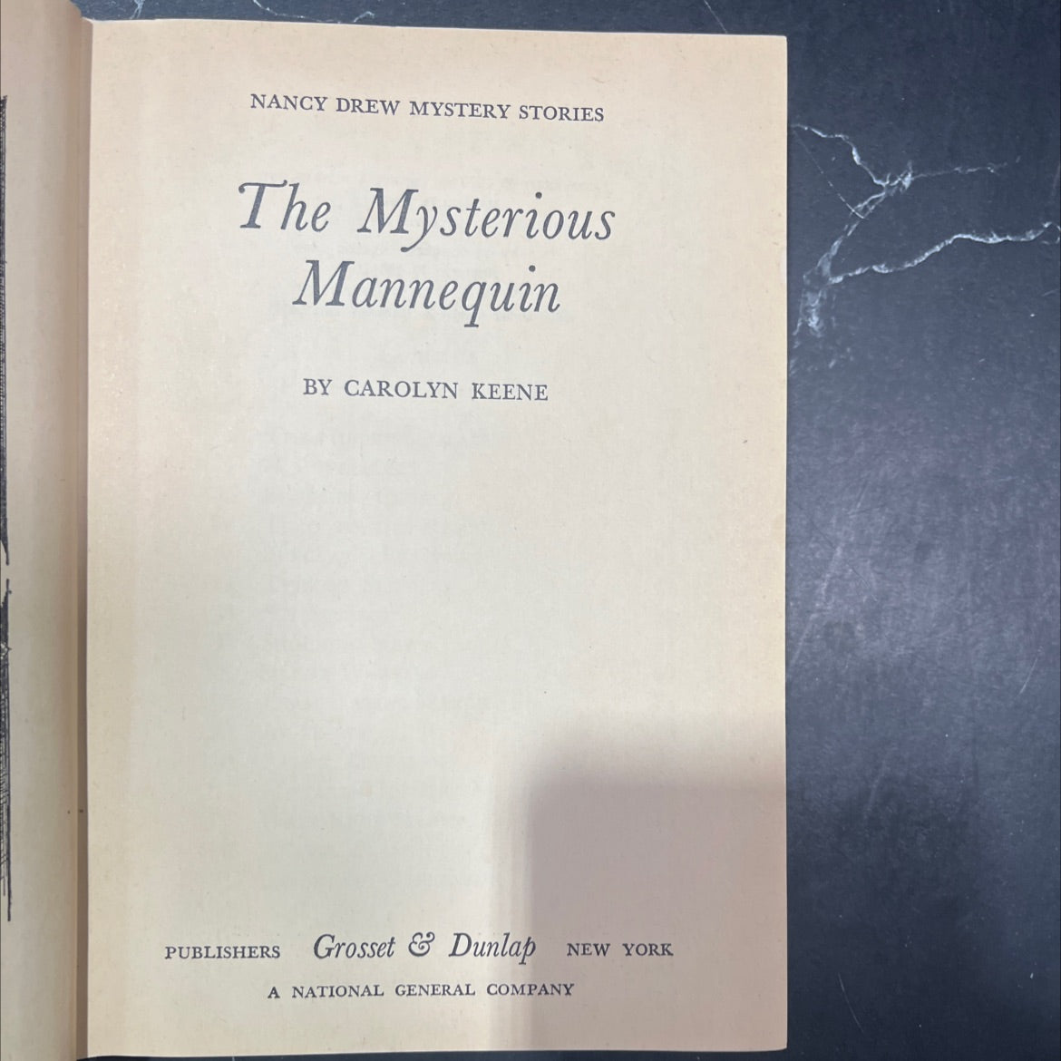 nancy drew mystery stories the mysterious mannequin book, by carolyn keene, 1970 Hardcover image 2