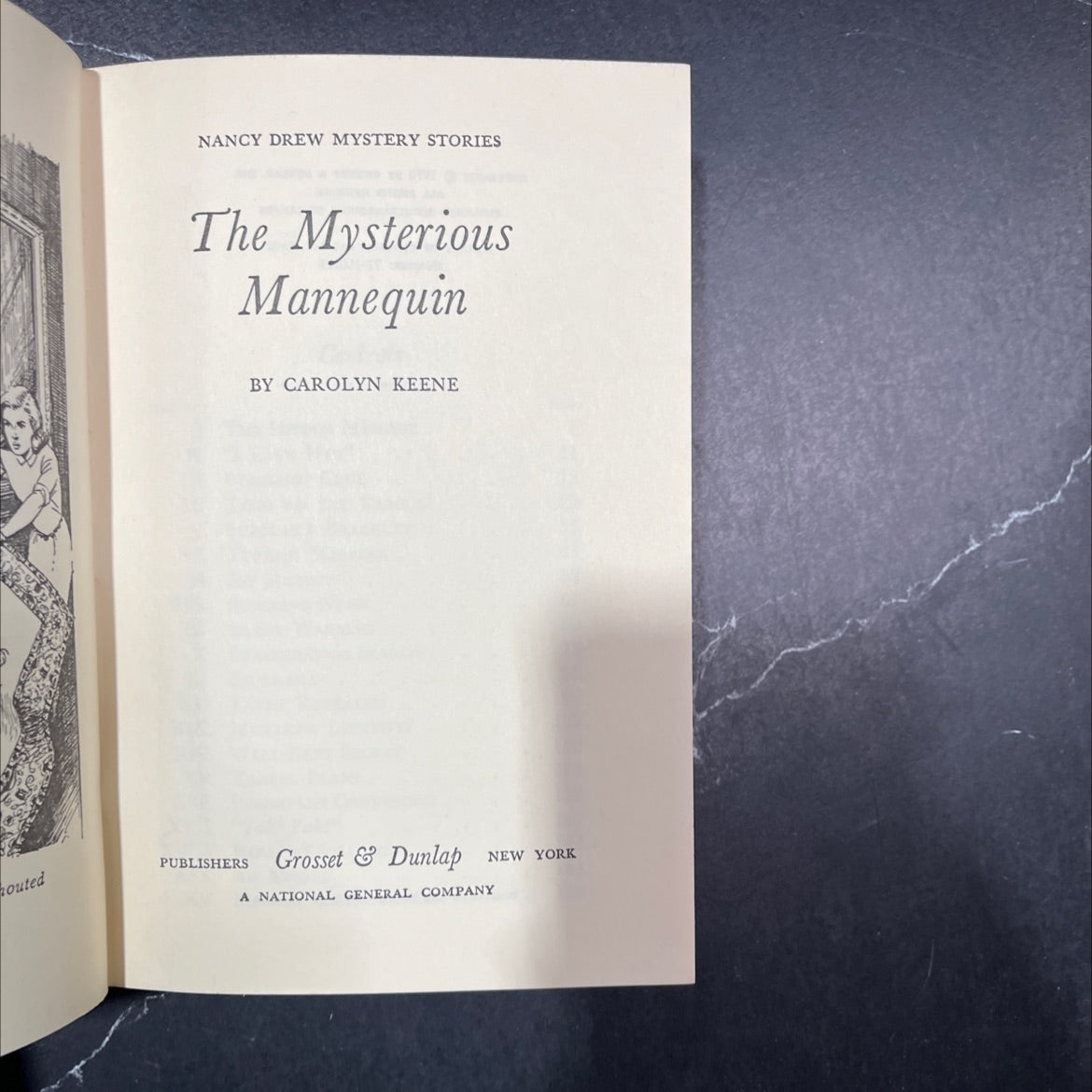 nancy drew mystery stories the mysterious mannequin book, by carolyn keene, 1970 Hardcover image 2