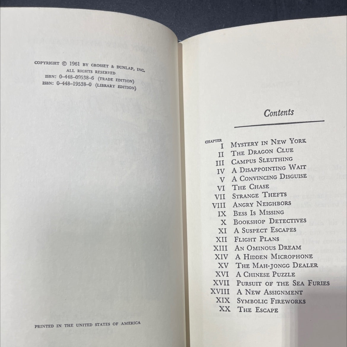 nancy drew mystery stories the mystery of the fire dragon book, by carolyn keene, 1961 Hardcover image 3