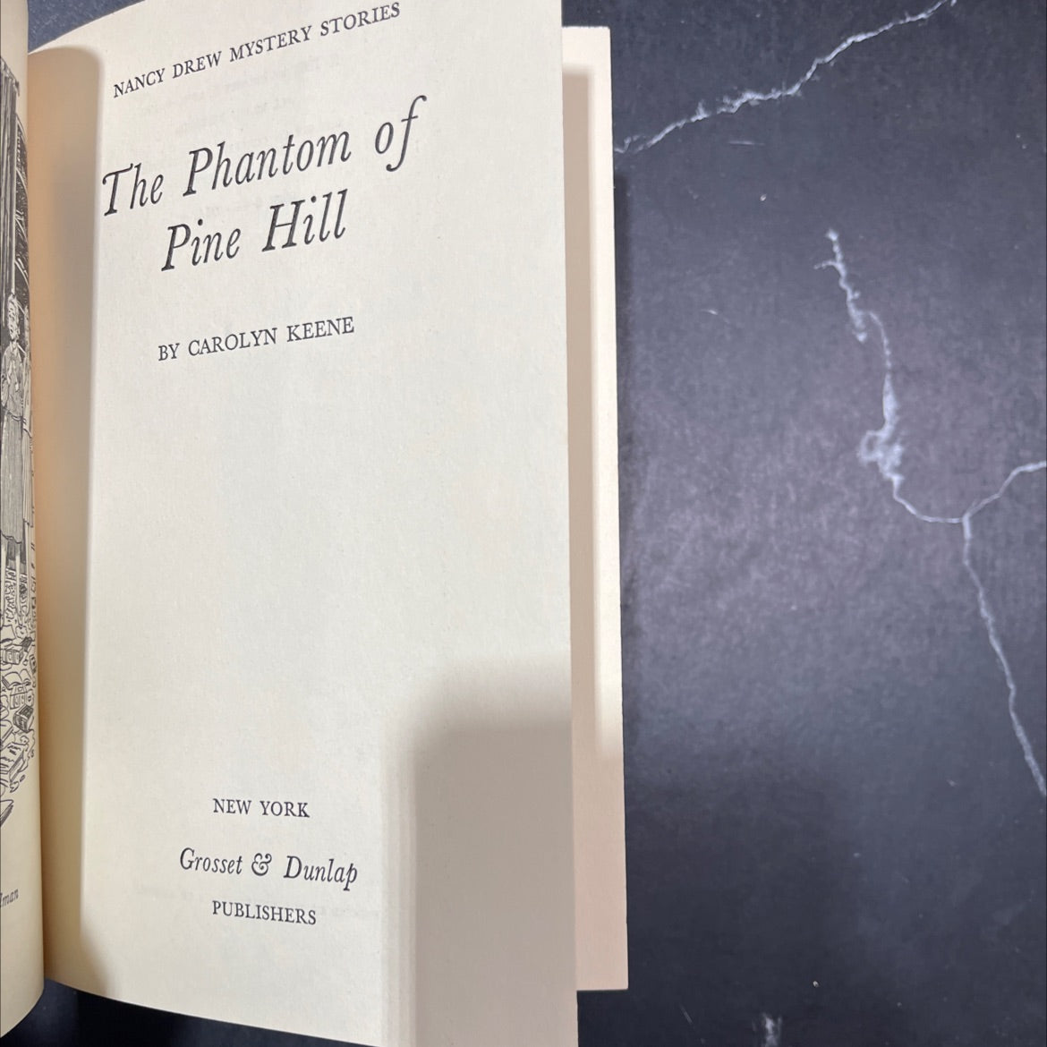 nancy drew mystery stories the phantom of pine hill book, by carolyn keene, 1965 Hardcover image 2