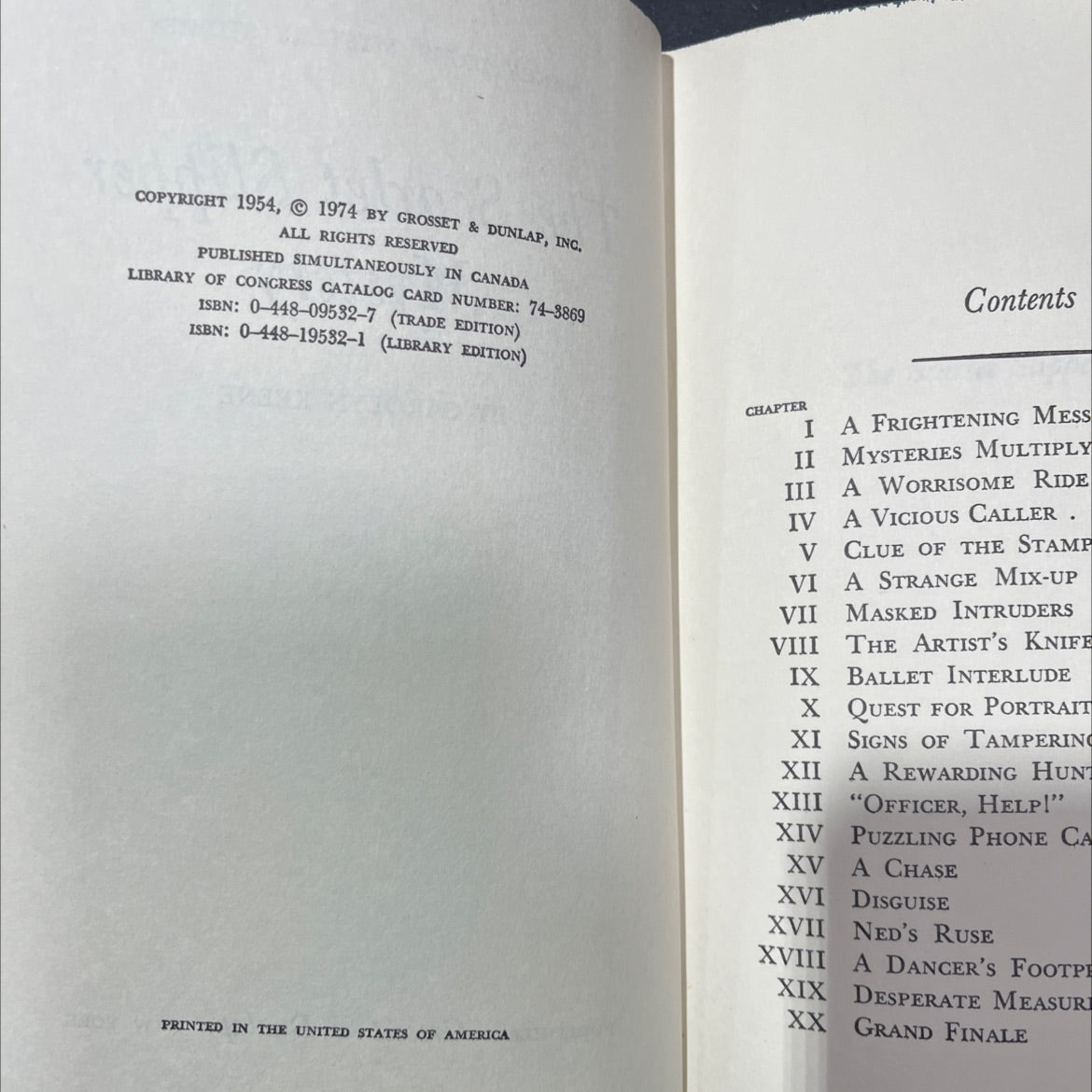 nancy drew mystery stories the scarlet slipper mystery book, by carolyn keene, 1974 Hardcover image 3