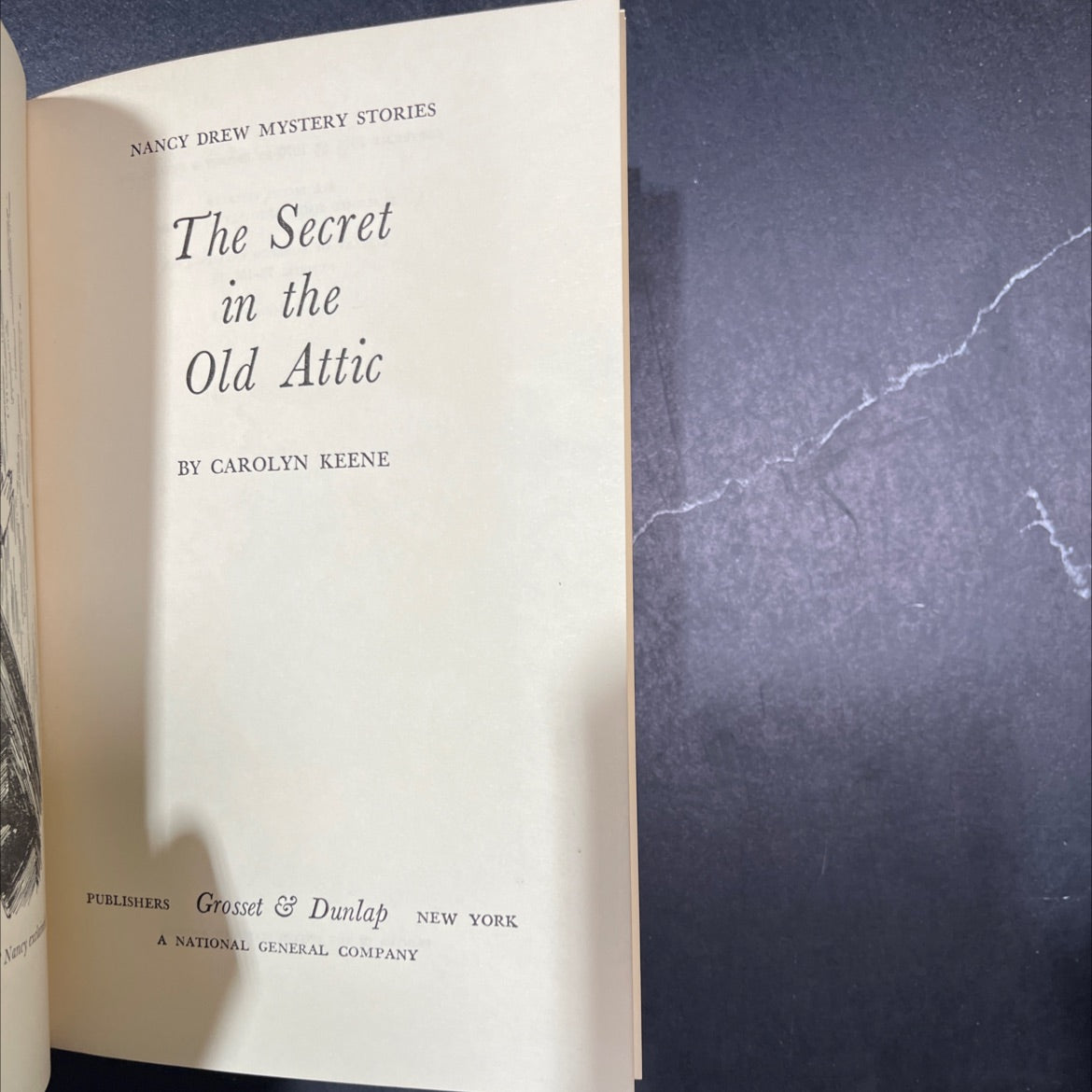 nancy drew mystery stories the secret in the old attic book, by carolyn keene, 1970 Hardcover image 2
