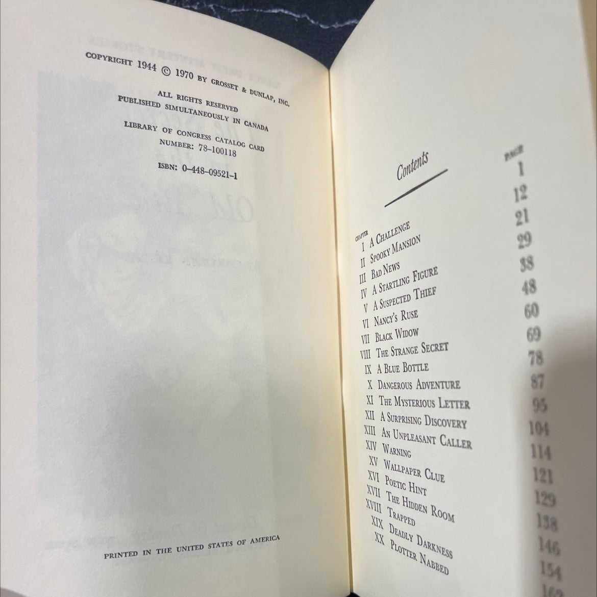 nancy drew mystery stories the secret in the old attic book, by carolyn keene, 1970 Hardcover image 3