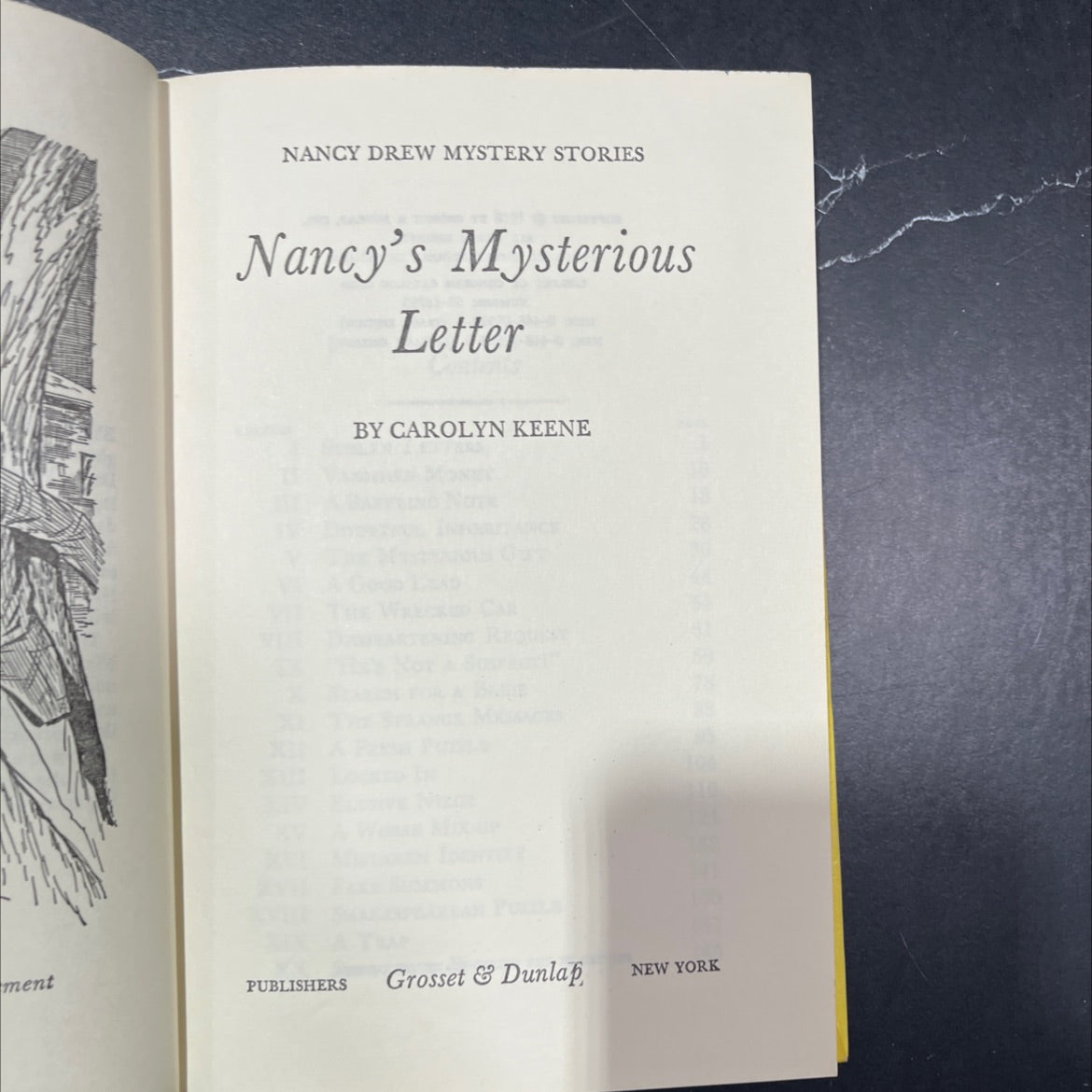 nancy's mysterious letter book, by carolyn keene, 1968 Hardcover image 2