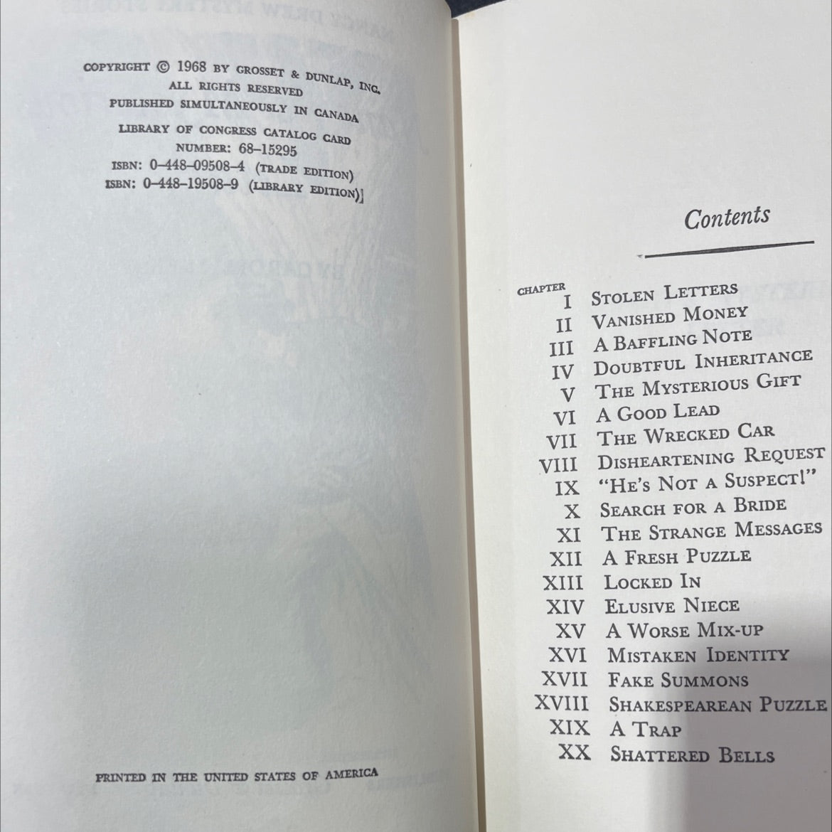 nancy's mysterious letter book, by carolyn keene, 1968 Hardcover image 3