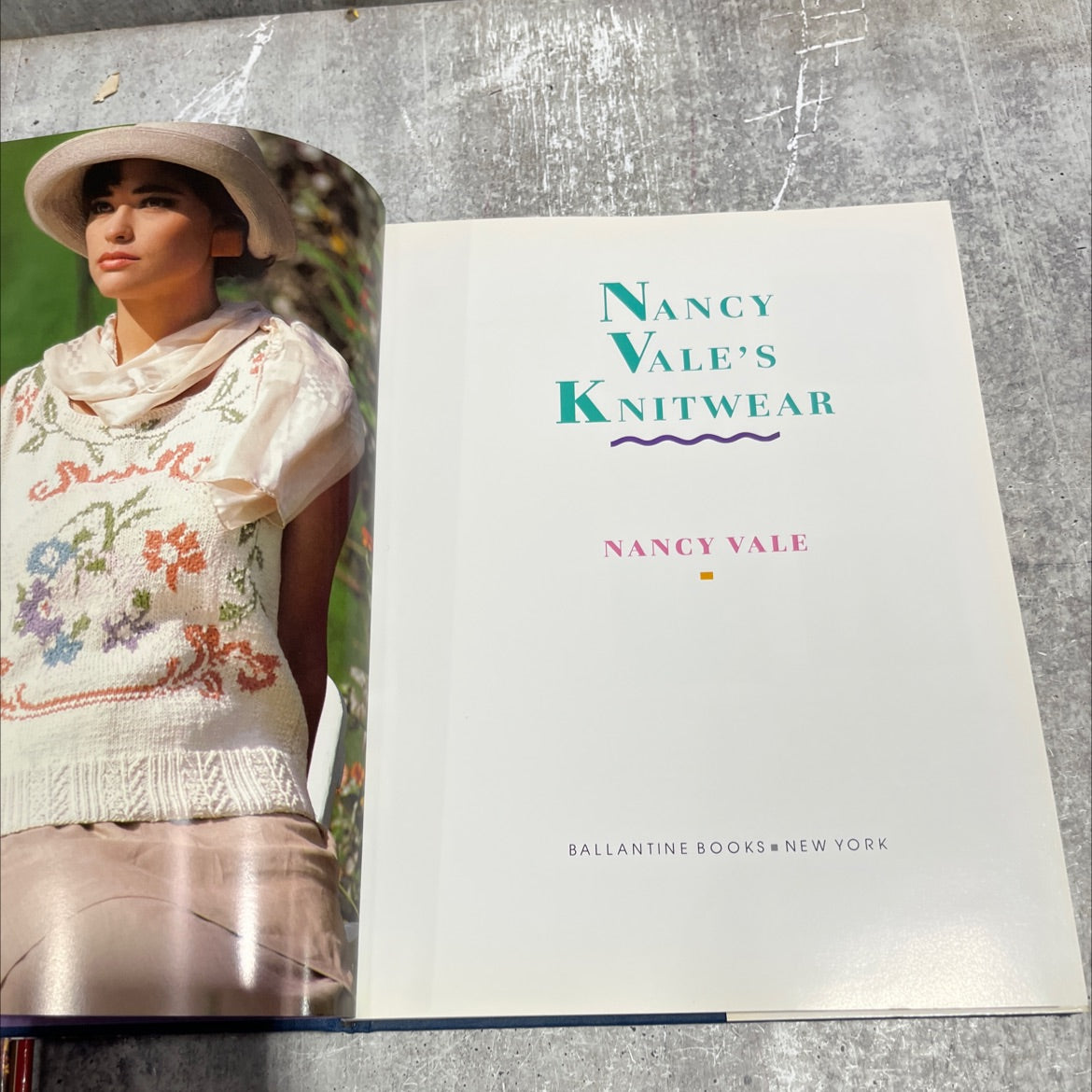 nancy vale's knitwear book, by Nancy Vale, 1987 Hardcover image 2