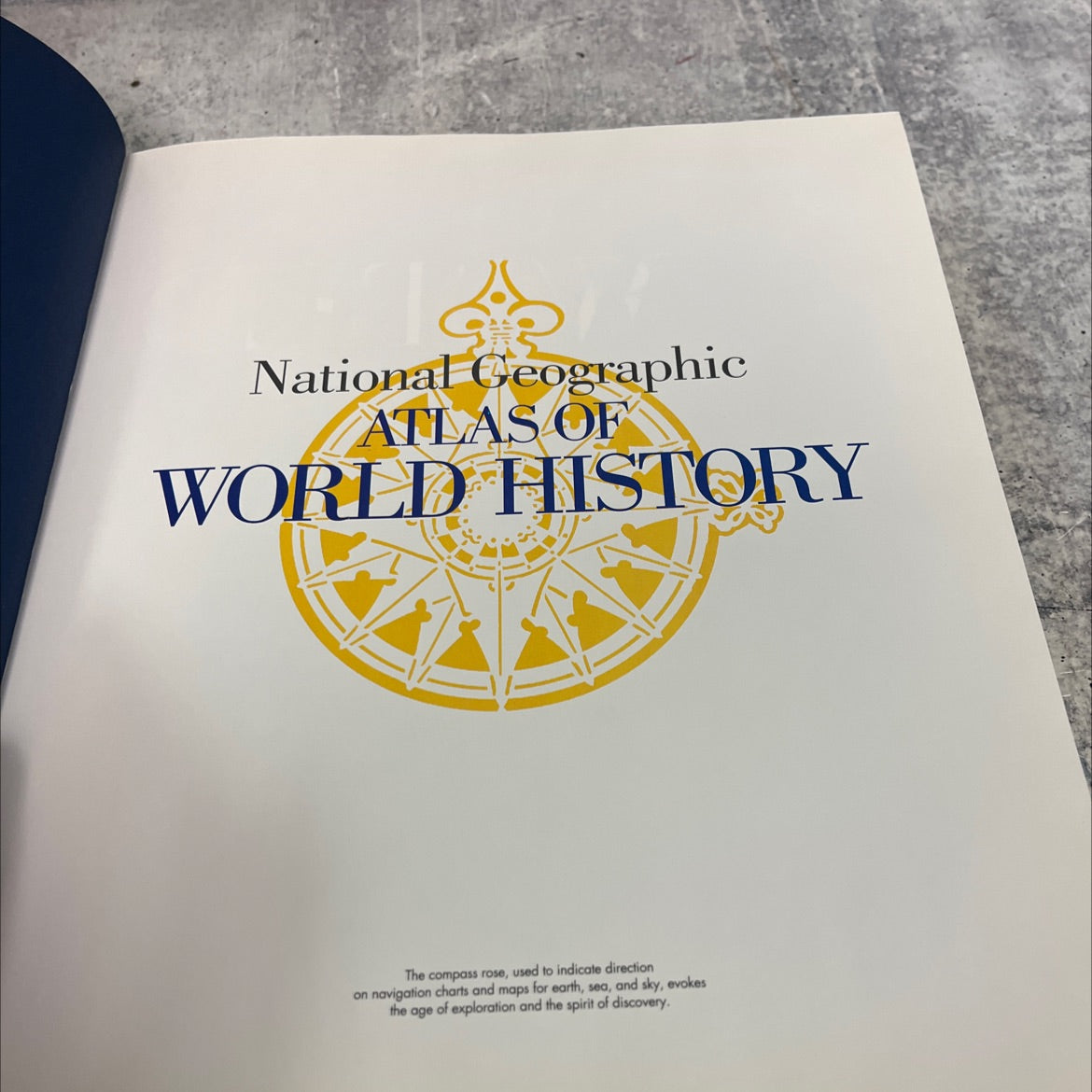 national geographic atlas of world history book, by daniel j. boorstin, 1997 Leather image 2