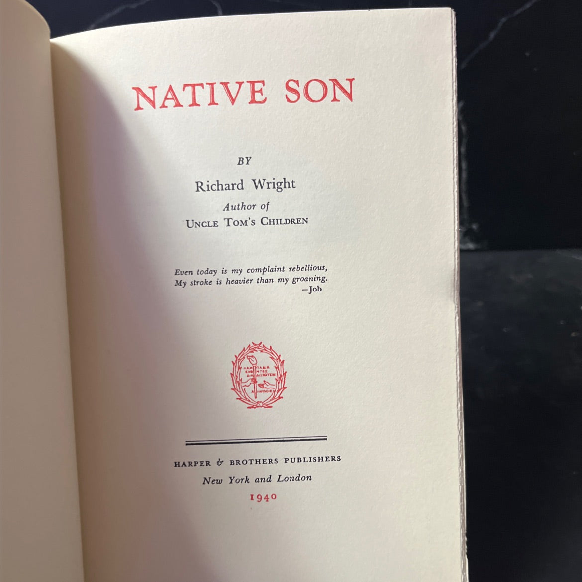 native son book, by Richard Wright, 1968 Hardcover image 2