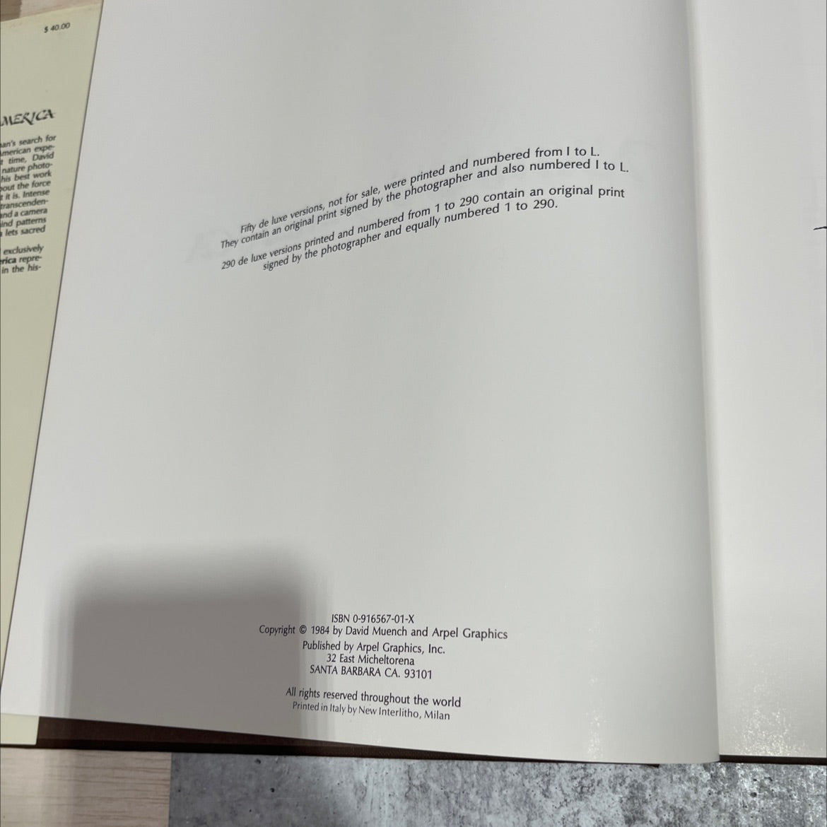 nature's america book, by david muench, 1984 Hardcover image 3