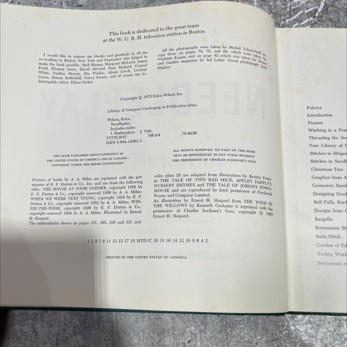 needleplay book, by erica wilson, 1975 Hardcover image 3