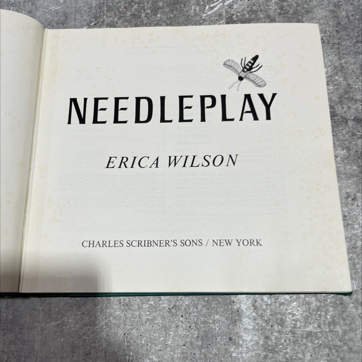 needleplay book, by erica wilson, 1975 Hardcover image 2