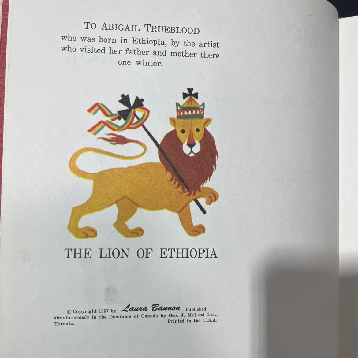 nemo meets the emperor book, by Laura Bannon, 1957 Hardcover image 3