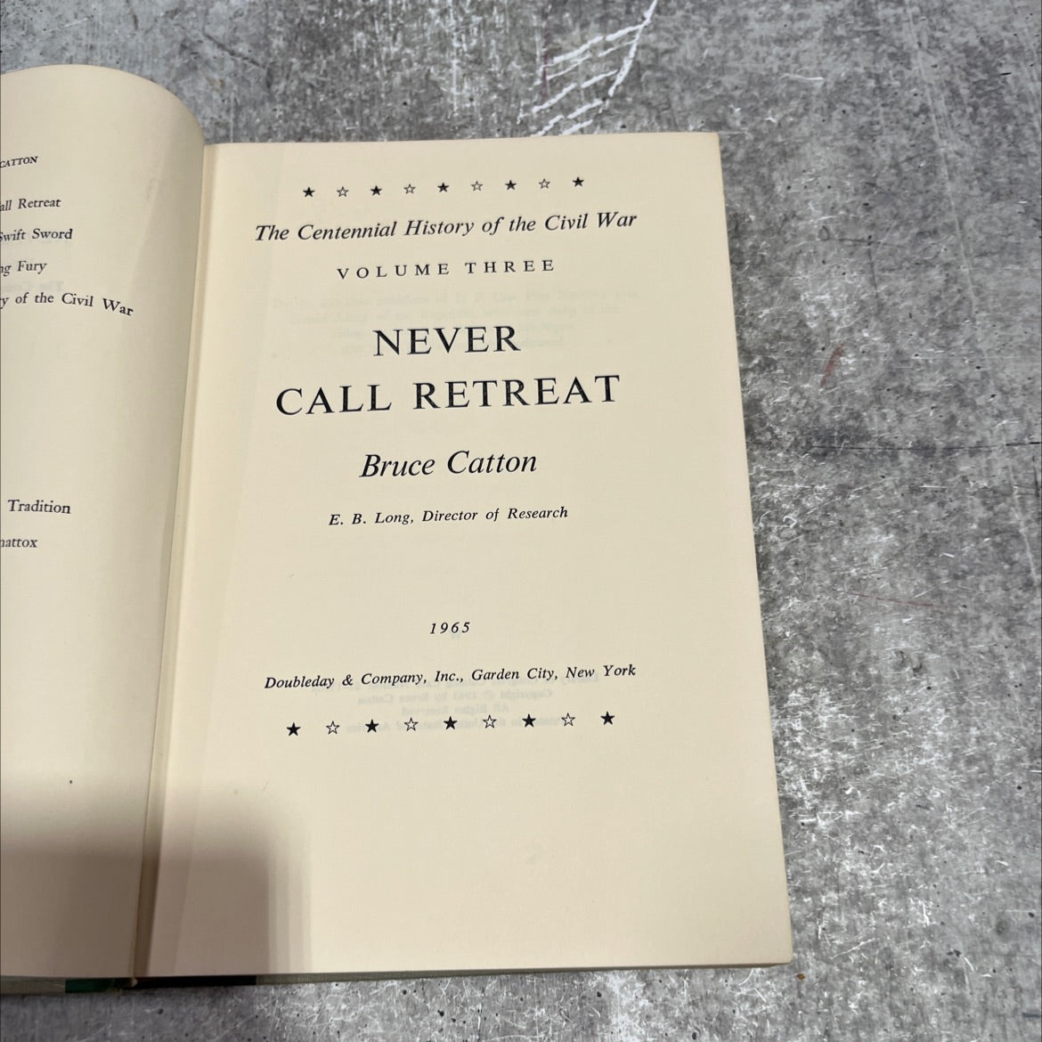 never call retreat book, by bruce catton, 1965 Hardcover image 2