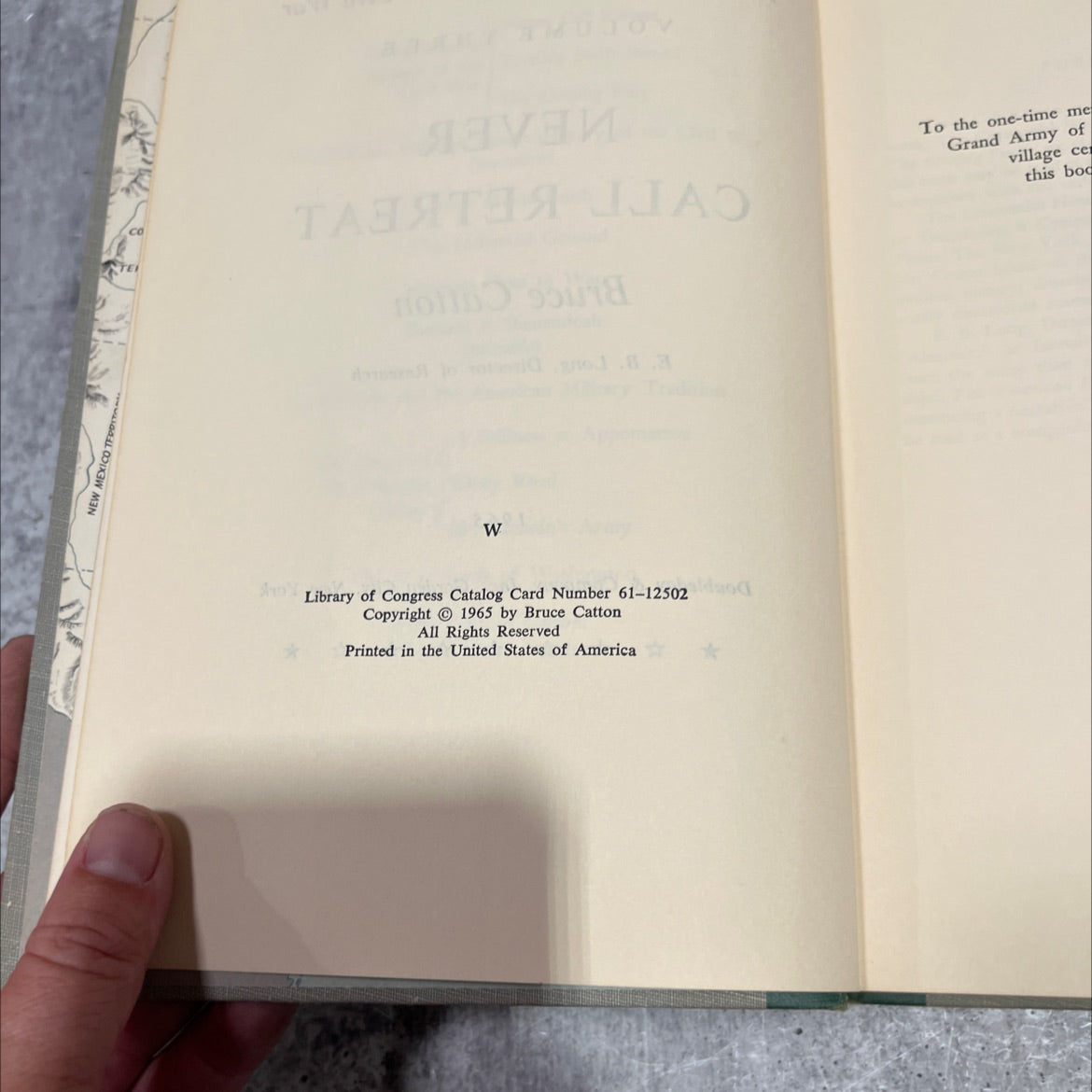 never call retreat book, by bruce catton, 1965 Hardcover image 3