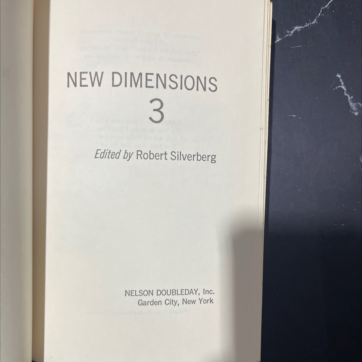 new dimensions 3 book, by robert silverberg, 1973 Hardcover image 2