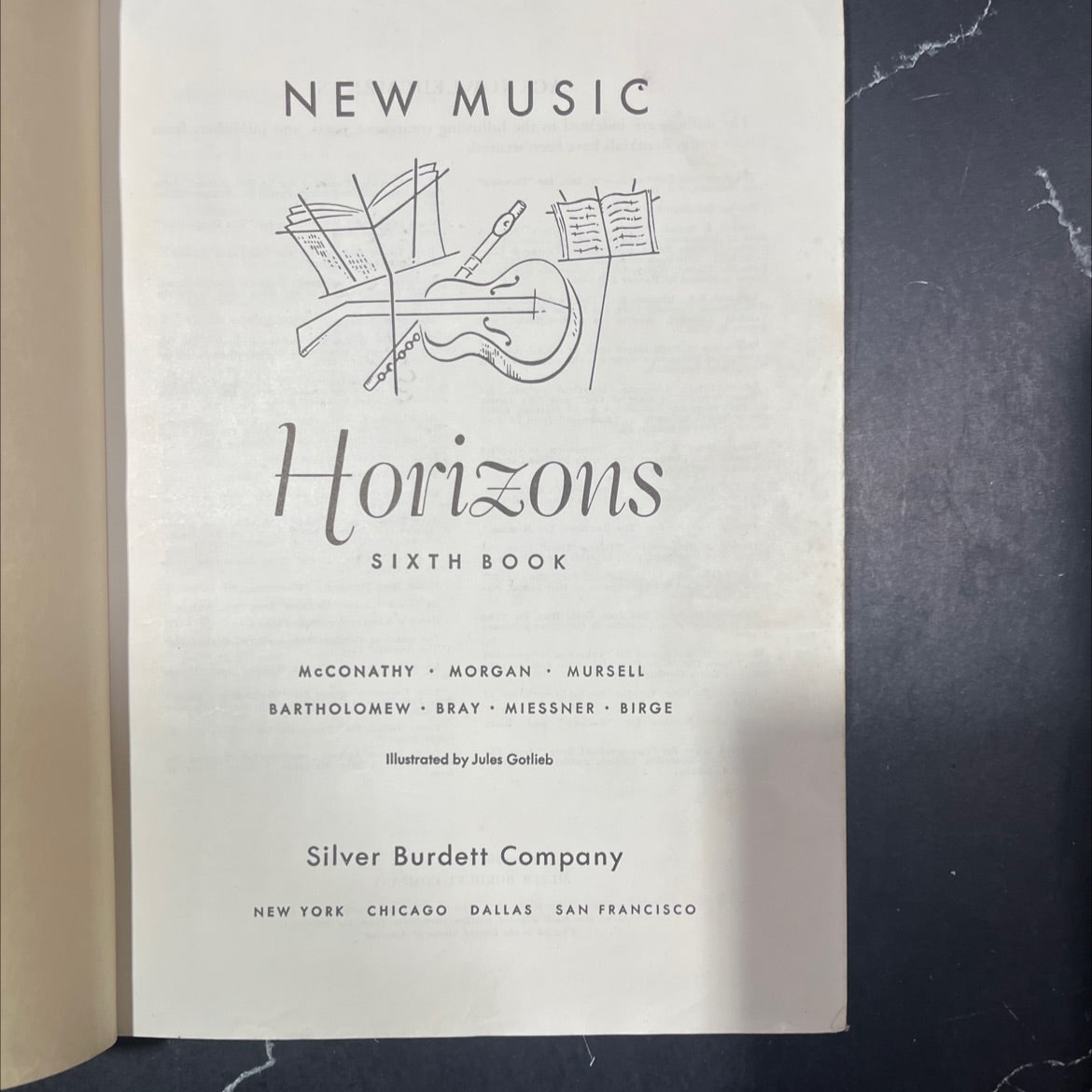 new music horizons book, by mccnathy morgan mursell bartholomew bray miessner birge, 1953 Hardcover image 2