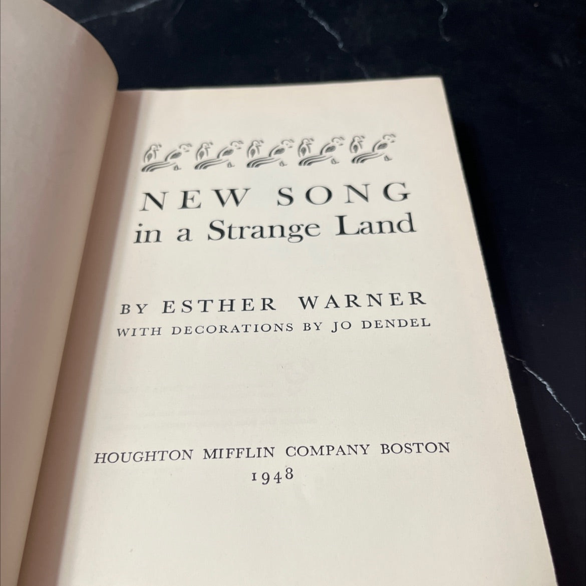 new song in a strange land book, by esther warner, 1948 Hardcover image 2