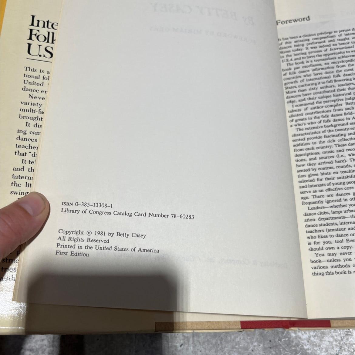 ng international folk dancing u.s.a. book, by betty casey, 1981 Hardcover image 3