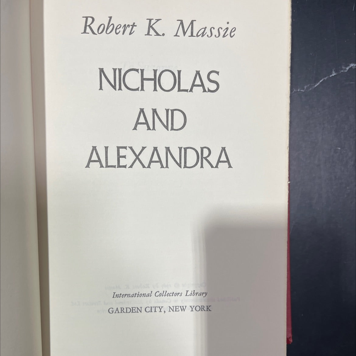 nicholas and alexandra book, by Robert K. Massie, 1967 Hardcover image 2