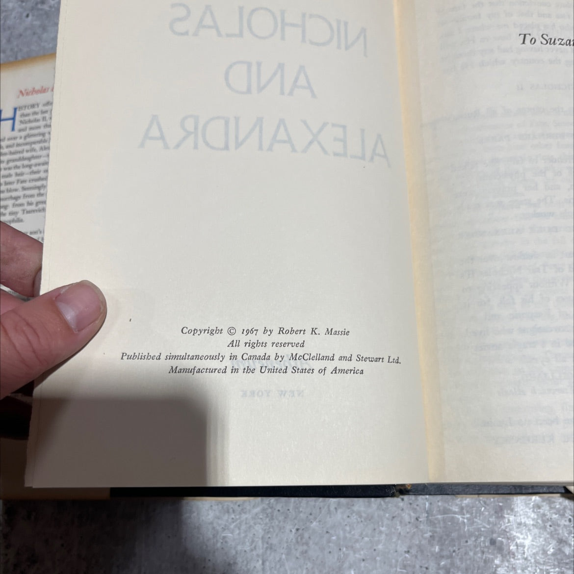 nicholas and alexandra book, by Robert K. Massie, 1967 Hardcover image 3