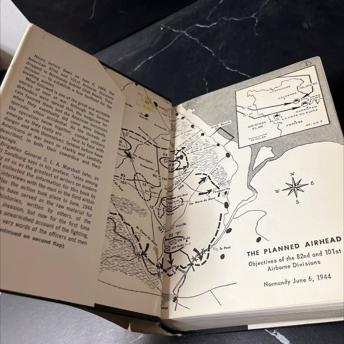 night drop the american airborne invasion of normandy book, by s. l. a. marshall, 1962 Hardcover image 4