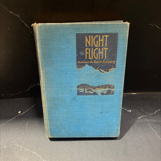 night flight book, by Antoine de Saint-Exupéry, 1932 Hardcover, First Edition, Antique image 1